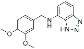 N-[(3,4-DIMETHOXYPHENYL)METHYL]-1H-1,2,3-BENZOTRIAZOL-7-AMINE 结构式