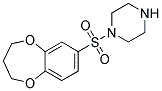 1-(3,4-DIHYDRO-2H-1,5-BENZODIOXEPIN-7-YLSULFONYL)PIPERAZINE 结构式