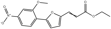 3-[5-(2-METHOXY-4-NITRO-PHENYL)-FURAN-2-YL]-ACRYLIC ACID ETHYL ESTER 结构式