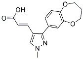 (2E)-3-[3-(3,4-DIHYDRO-2H-1,5-BENZODIOXEPIN-7-YL)-1-METHYL-1H-PYRAZOL-4-YL]ACRYLIC ACID 结构式