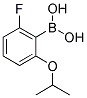 2-FLUORO-6-ISOPROPOXYPHENYLBORONIC ACID 结构式