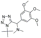 (1-TERT-BUTYL-1H-TETRAZOL-5-YL)-N,N-DIMETHYL(3,4,5-TRIMETHOXYPHENYL)METHANAMINE 结构式