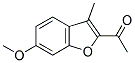 2-ACETYL-6-METHOXY-3-METHYL BENZOFURAN 结构式