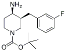 TERT-BUTYL CIS-4-AMINO-3-(3-FLUOROBENZYL)PIPERIDINE-1-CARBOXYLATE 结构式