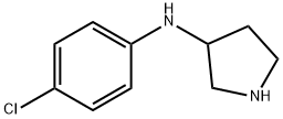 (4-CHLORO-PHENYL)-PYRROLIDIN-3-YL-AMINE 结构式