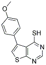 5-(4-METHOXYPHENYL)THIENO[2,3-D]PYRIMIDINE-4-THIOL 结构式