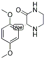 (R)-3-(2,5-DIMETHOXY-PHENYL)-PIPERAZIN-2-ONE 结构式