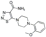 5-[4-(2-METHOXYPHENYL)PIPERAZIN-1-YL]-1,2,3-THIADIAZOLE-4-CARBOXAMIDE 结构式