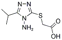 [(4-AMINO-5-ISOPROPYL-4H-1,2,4-TRIAZOL-3-YL)SULFANYL]ACETIC ACID 结构式