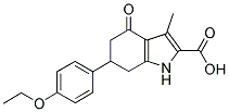 6-(4-ETHOXY-PHENYL)-3-METHYL-4-OXO-4,5,6,7-TETRAHYDRO-1H-INDOLE-2-CARBOXYLIC ACID 结构式