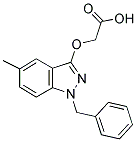 (1-BENZYL-5-METHYL-1H-INDAZOL-3-YLOXY)-ACETIC ACID 结构式