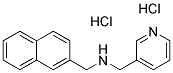 (2-NAPHTHYLMETHYL)(PYRIDIN-3-YLMETHYL)AMINE DIHYDROCHLORIDE 结构式