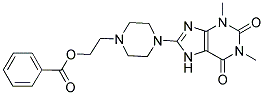 2-(4-(1,3-DIMETHYL-2,6-DIOXO-2,3,6,7-TETRAHYDRO-1H-PURIN-8-YL)PIPERAZIN-1-YL)ETHYL BENZOATE 结构式