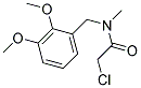 2-CHLORO-N-(2,3-DIMETHOXYBENZYL)-N-METHYLACETAMIDE 结构式