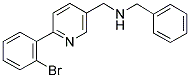N-BENZYL-(6-(2-BROMOPHENYL)PYRIDIN-3-YL)METHANAMINE 结构式