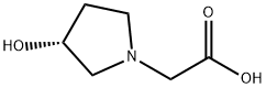 (R)-(3-HYDROXYPYRROLIDIN-1-YL)-ACETIC ACID 结构式