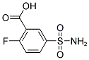 5-(AMINOSULFONYL)-2-FLUOROBENZOIC ACID 结构式