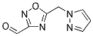 5-(1H-Pyrazol-1-ylmethyl)-1,2,4-oxadiazole-3-carbaldehyde 结构式