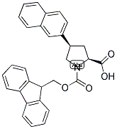 (2S,4R)-FMOC-4-(2-NAPHTHYL)-PYRROLIDINE-2-CARBOXYLIC ACID 结构式