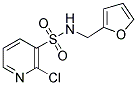 2-CHLORO-PYRIDINE-3-SULFONIC ACID (FURAN-2-YLMETHYL)-AMIDE 结构式