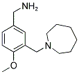 3-(1-Azepanylmethyl)-4-methoxybenzylamine 结构式