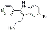 2-(5-BROMO-2-PYRIDIN-4-YL-1H-INDOL-3-YL)-ETHYLAMINE 结构式