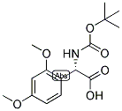 (S)-TERT-BUTOXYCARBONYLAMINO-(2,4-DIMETHOXY-PHENYL)-ACETIC ACID 结构式