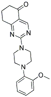2-[4-(2-METHOXYPHENYL)PIPERAZIN-1-YL]-7,8-DIHYDROQUINAZOLIN-5(6H)-ONE 结构式