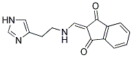 2-({[2-(1H-IMIDAZOL-4-YL)ETHYL]AMINO}METHYLENE)-1H-INDENE-1,3(2H)-DIONE 结构式