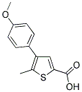 4-(4-METHOXYPHENYL)-5-METHYLTHIOPHENE-2-CARBOXYLIC ACID 结构式