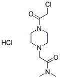 2-[4-(CHLOROACETYL)PIPERAZIN-1-YL]-N,N-DIMETHYLACETAMIDE HYDROCHLORIDE 结构式