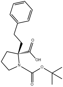 (R)-1-(tert-Butoxycarbonyl)-2-phenethylpyrrolidine-2-carboxylicacid