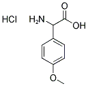 ALPHA-氨基-4-甲氧基苯乙酸盐酸盐 结构式