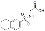 [(5,6,7,8-TETRAHYDRONAPHTHALEN-2-YLSULFONYL)AMINO]ACETIC ACID 结构式