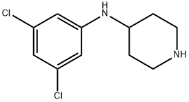 N-(3,5-二氯苯基)哌啶-4-胺 结构式