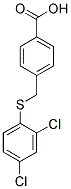 4-([(2,4-DICHLOROPHENYL)THIO]METHYL)BENZOIC ACID 结构式