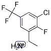 (S)-1-(3-CHLORO-2-FLUORO-5-(TRIFLUOROMETHYL)PHENYL)ETHANAMINE 结构式