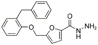 5-(2-BENZYL-PHENOXYMETHYL)-FURAN-2-CARBOXYLIC ACID HYDRAZIDE 结构式