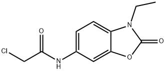 2-氯-N-(3-乙基-2-氧代-2,3-二氢苯并[D]噁唑-6-基)乙酰胺 结构式