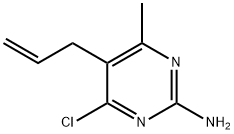 5-烯丙基-4-氯-6-甲基-嘧啶-2-基胺 结构式