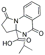 4-ISOPROPYL-1,5-DIOXO-2,3,4,5-TETRAHYDROPYRROLO[1,2-A]QUINAZOLINE-3A(1H)-CARBOXYLIC ACID 结构式