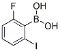 2-FLUORO-6-IODOPHENYLBORONIC ACID 结构式