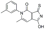 1-HYDROXY-6-METHYL-5-(3-METHYLPHENYL)-3-THIOXO-3,5-DIHYDRO-4H-PYRROLO[3,4-C]PYRIDIN-4-ONE 结构式
