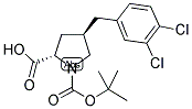 Boc-(R)-gamma-(3,4-dichloro-benzyl)-L-proline 结构式