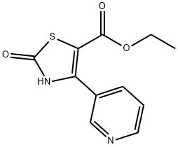 2-氧代-4-(吡啶-3-基)-2,3-二氢噻唑-5-甲酸乙酯 结构式