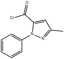 5-METHYL-2-PHENYL-2H-PYRAZOLE-3-CARBONYL CHLORIDE 结构式