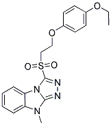 3-[2-(4-ETHOXY-PHENOXY)-ETHANESULFONYL]-9-METHYL-9H-BENZO[4,5]IMIDAZO[2,1-C][1,2,4]TRIAZOLE 结构式