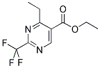 ETHYL-2-TRIFLUOROMETHYL-4-ETHYL-5-PYRIMIDINE CARBOXYLATE 结构式