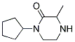 1-CYCLOPENTYL-3-METHYLPIPERAZIN-2-ONE 结构式