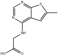 N-(6-METHYLTHIENO[2,3-D]PYRIMIDIN-4-YL)GLYCINE 结构式